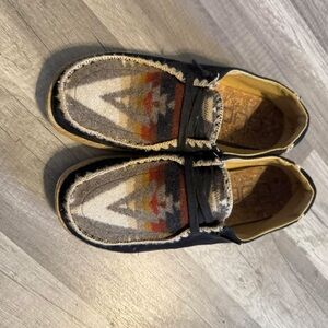 Women’s custom Aztec hey dudes size 6